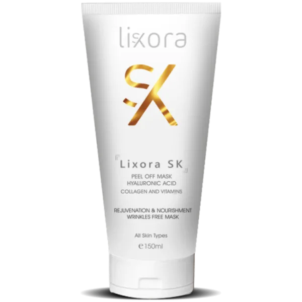 Lixora Sk Rejuvenating & Nourishing Peel-Off Mask with حمض الهيالورونيك كولاجين & فيتامينات for All Skin Type