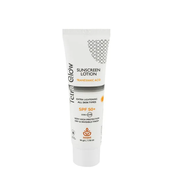 Tetra Glow Water-Resistant إكسترا Lightening Facial واقي شمس with Tranexamic Acid for All Skin Types SPF50+