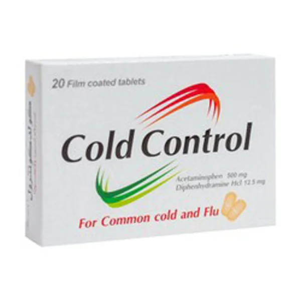 Cold Control 500 مجم Acetaminophen & 12.5 مجم Diphenhydramine Hydrochloride