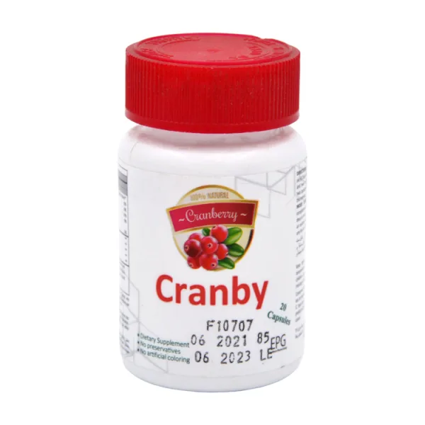 Cranby 500 مجم Cranberry Extract مكمل غذائي - preservatives free artificial colors free