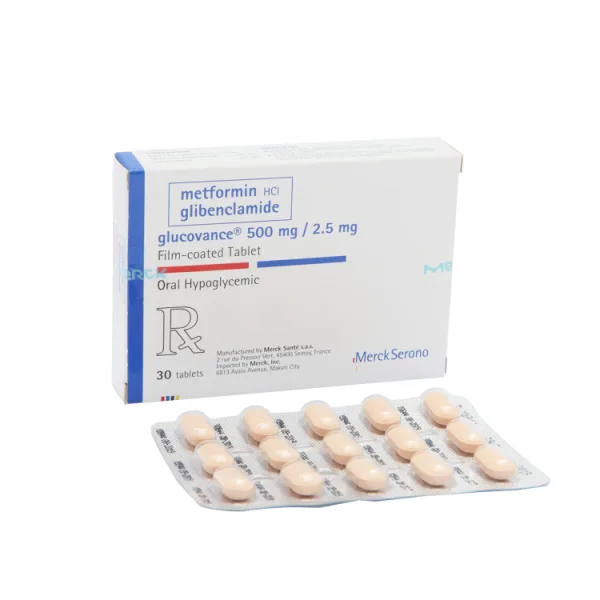 Glucovance 500 مجم Metformin Hydrochloride & 2.5 مجم Glibenclamide