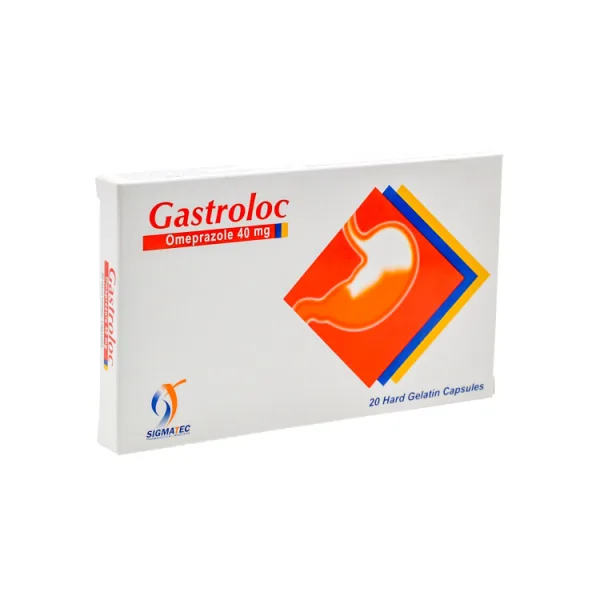 Gastroloc 40 مجم Omeprazole for Hyperacidity & Peptic Ulcers