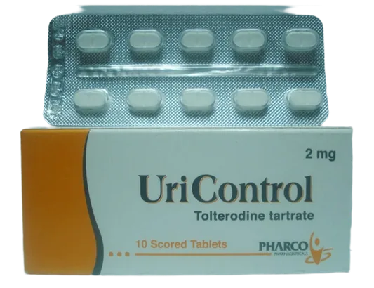 Uricontrol 2 مجم Tolterodine Tartrate