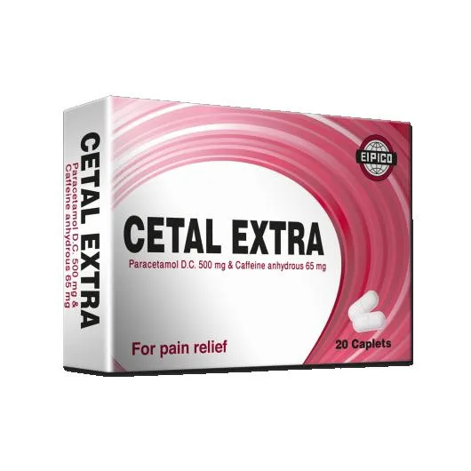 Cetal إكسترا with 500 مجم Paracetamol DC & 65 مجم Caffeine Anhydrous for لتسكين الألم