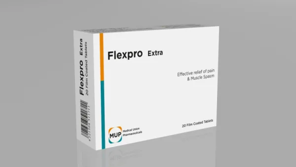 Flexpro إكسترا 400 مجم Methocarbamol & 500 مجم Paracetamol for Muscle Spasms & لتسكين الألم