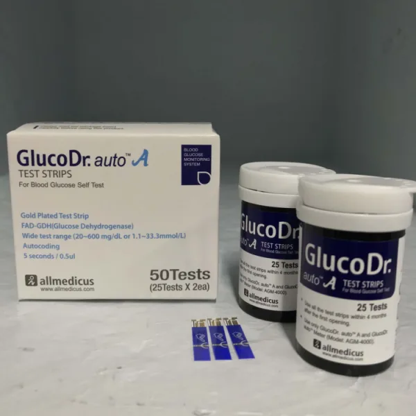 Gluco Dr Auto A Blood Glucose شرائط اختبار