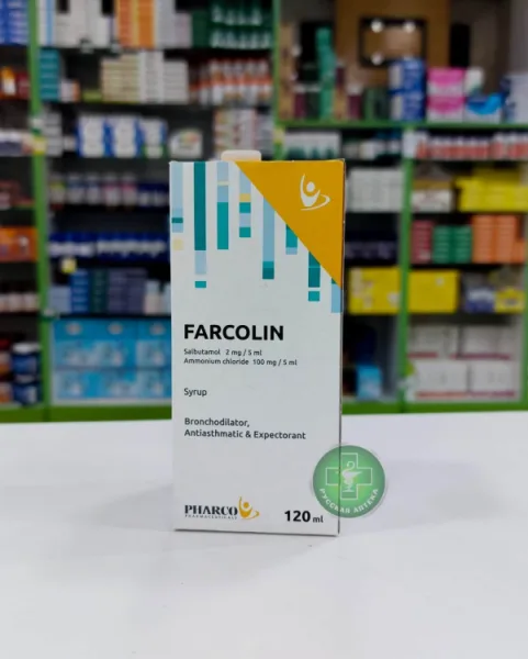 Farcolin with Salbutamol & Ammonium Chloride Expectorant للسعال والكحة شراب