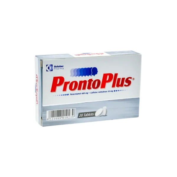 Pronto بلس Paracetamol & Caffeine for Fever & لتسكين الألم